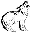 Howling dog looks like a wolf